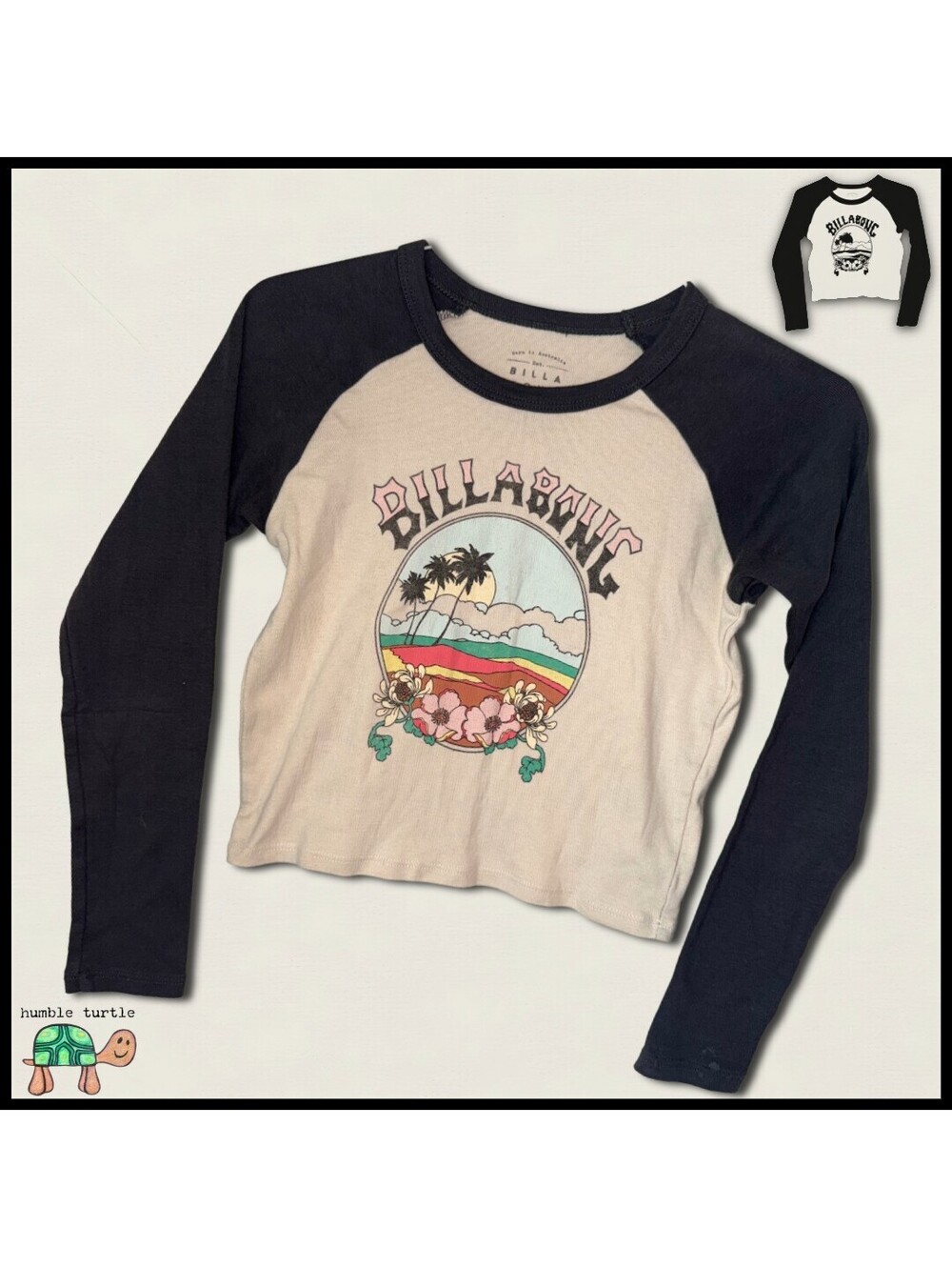 Billabong Youth Medium Long Sleeve Raglan Tee